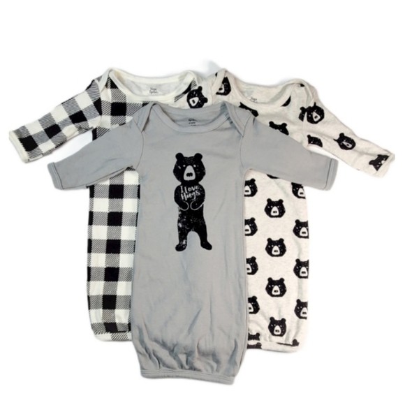 Yoga Sprout Baby Gowns 0-6 mos - Picture 1 of 6